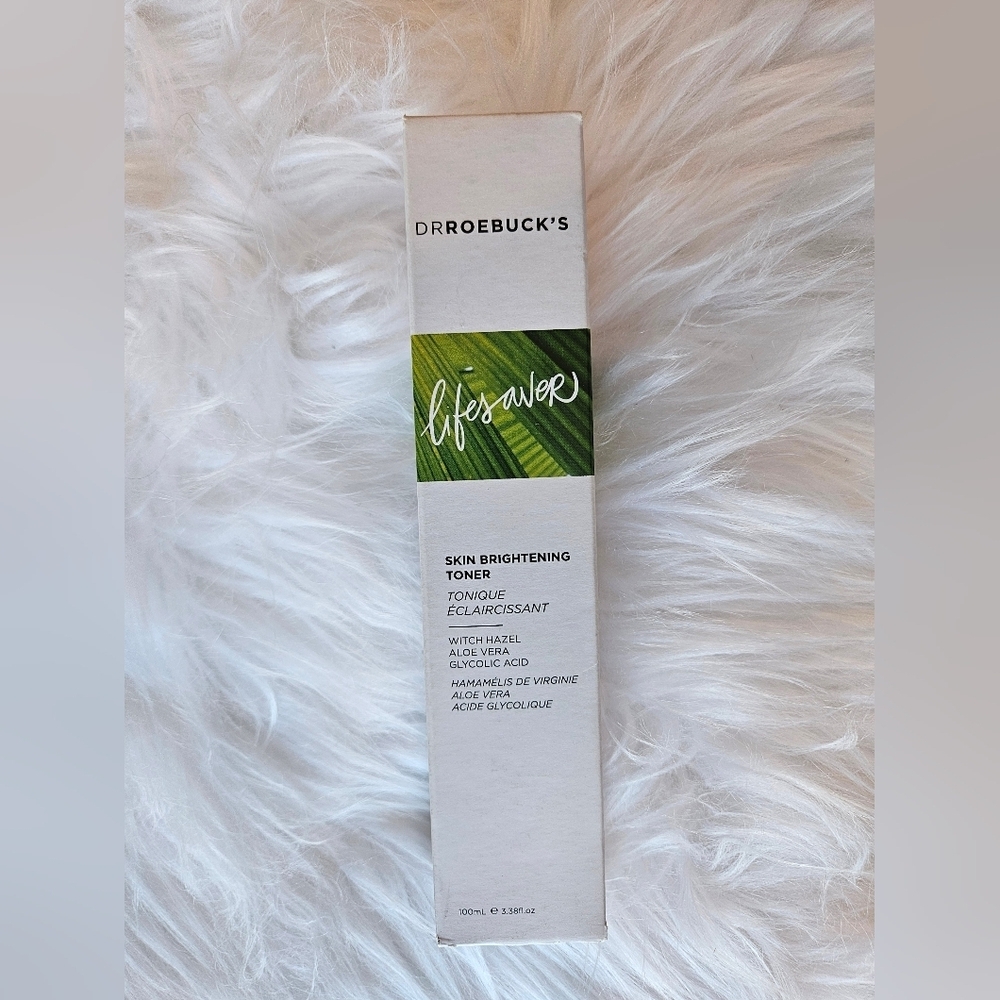 Dr. Roebuck's Lifesaver Skin Brightening Toner Glycolic, 100 ml Brand New in Box